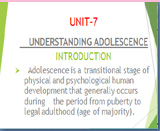 Understanding adolescence